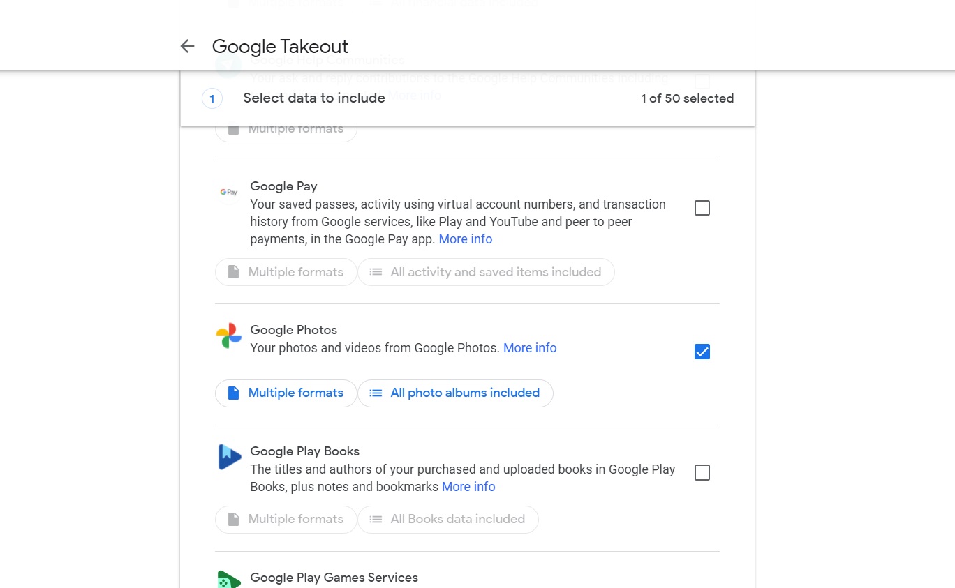 Google Takeout