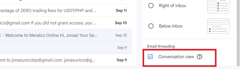 Gmail Conversation View