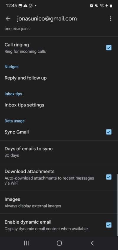 Gmail Sync