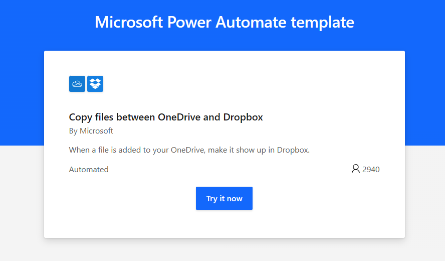 Power Automate Dropbox OneDrive