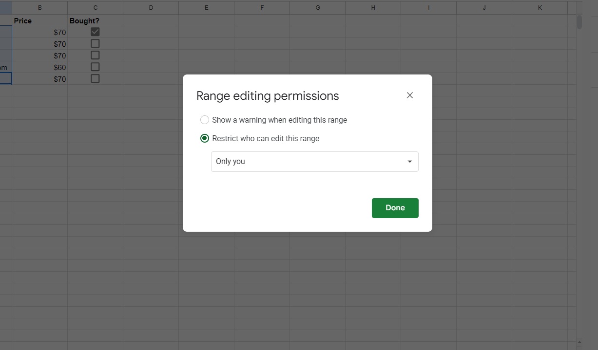 Range Editing Permissions