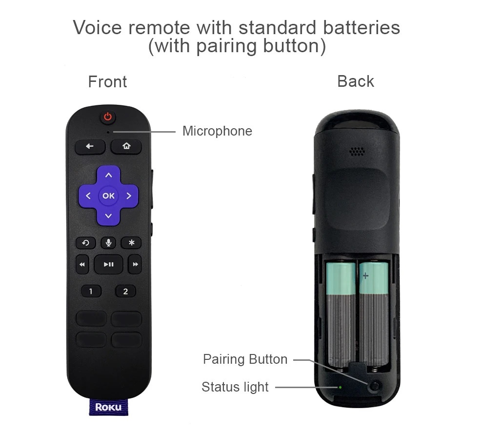 Roku remote pairing button