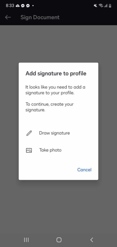 Signature Creation DocuSign