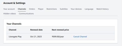 Channel Subscription Required To Record Channel How to Cancel Amazon Prime Video Channel Subscription - Tech Junkie