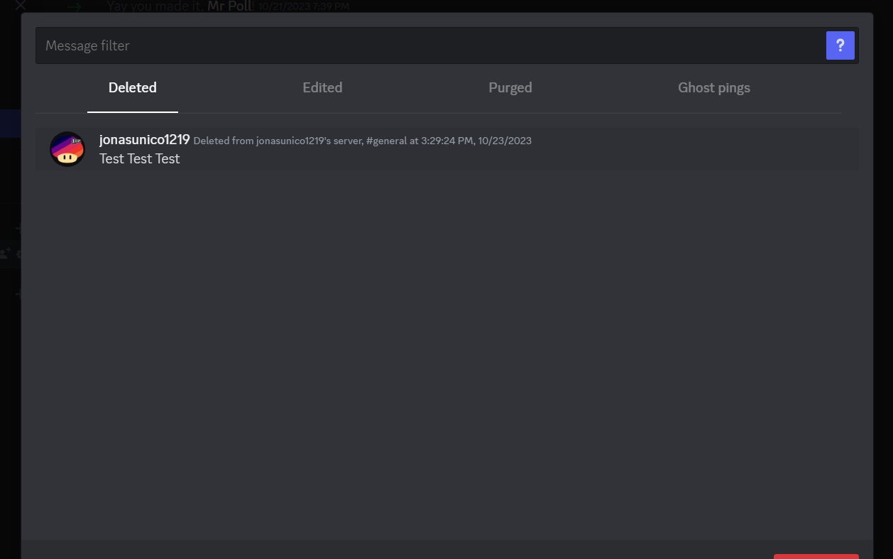 Deleted Messages on Discord Seen Via MessageLogger