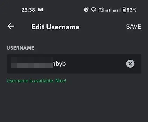 Edit Username Discord