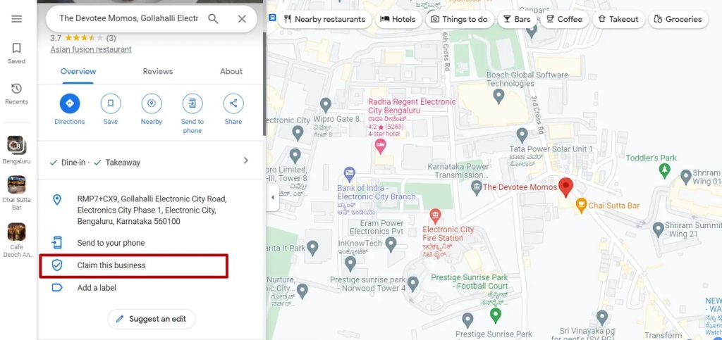 Google Maps Claim Business
