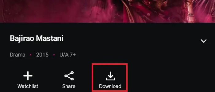 JioCinema Download Option