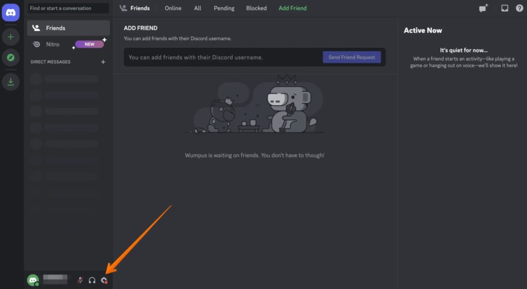 Open Discord Account Settings