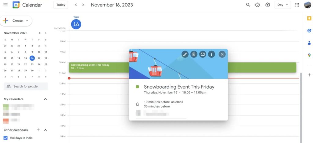 Adding Background Image to Google Calendar