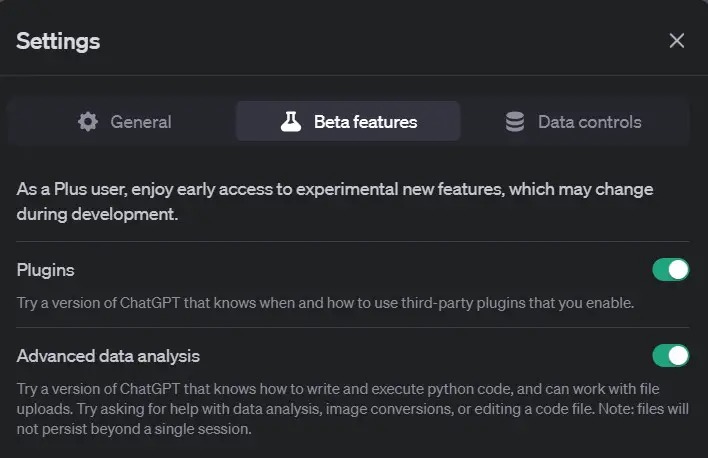 Enable Advanced Data Analysis Chatgpt