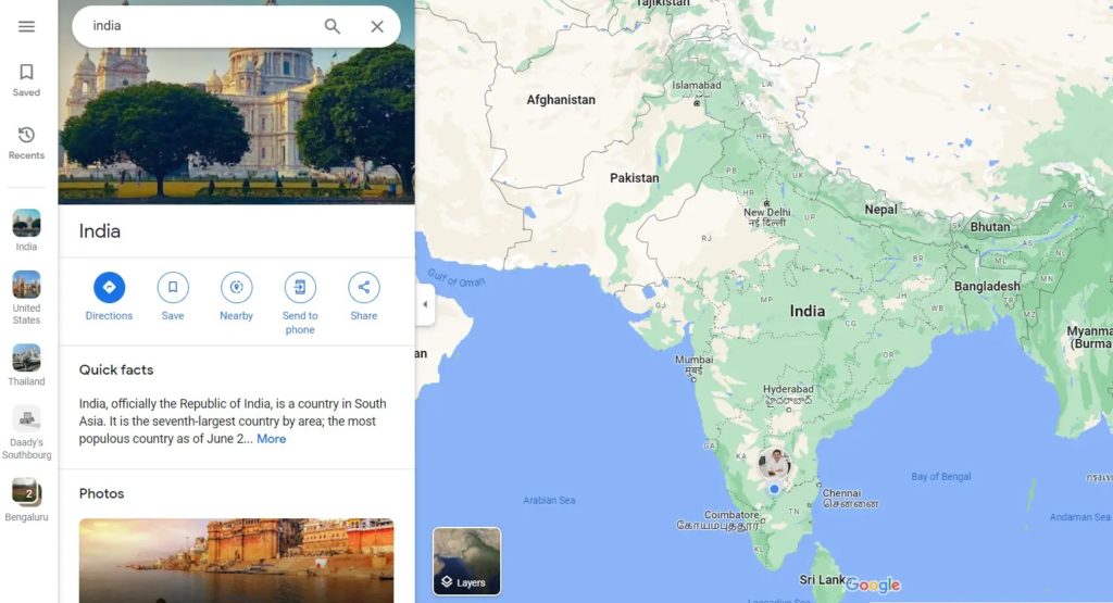 Google Maps India Border