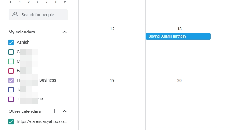 Google My Calendar