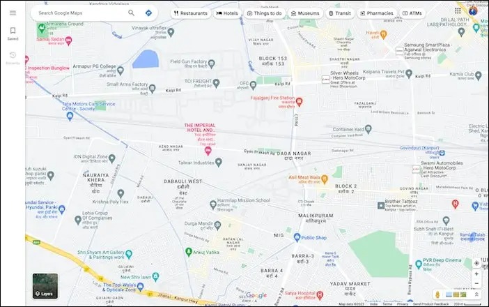 Open Google Maps in Browser