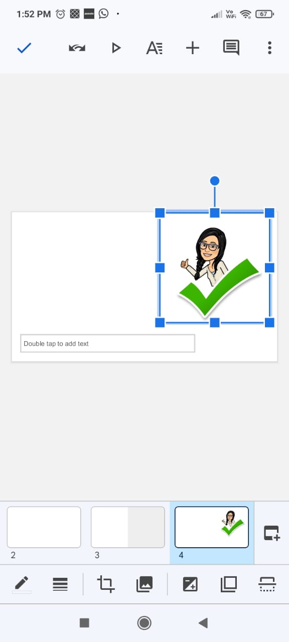 Save Bitmoji on Google Slides app