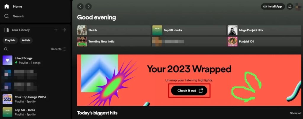 Spotify Web Main