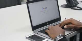 Google on laptop