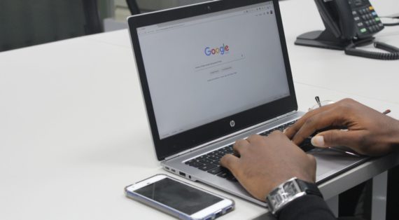 Google on laptop