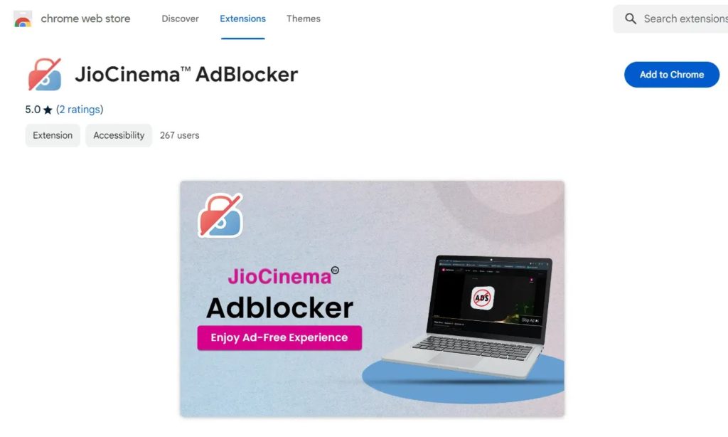 Add Jiocinema Ad Blocker To Browser