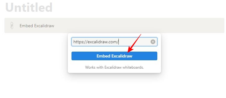 Embed Excalidraw in Notion