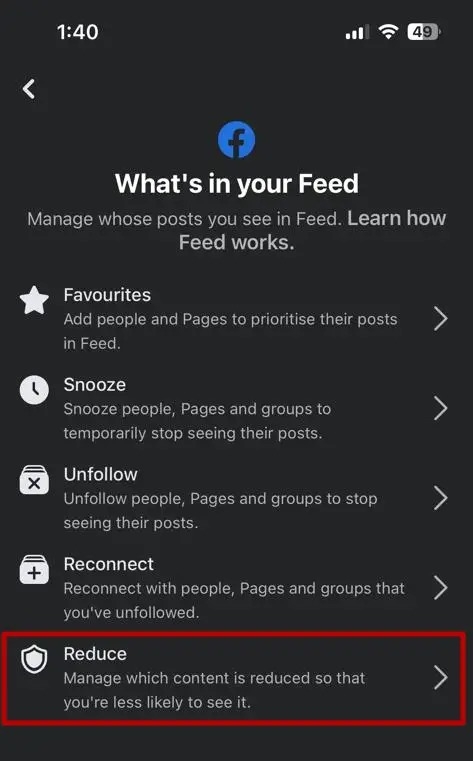 Facebook Adjuts Feed Settings