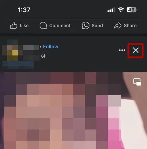 Facebook Hide Video