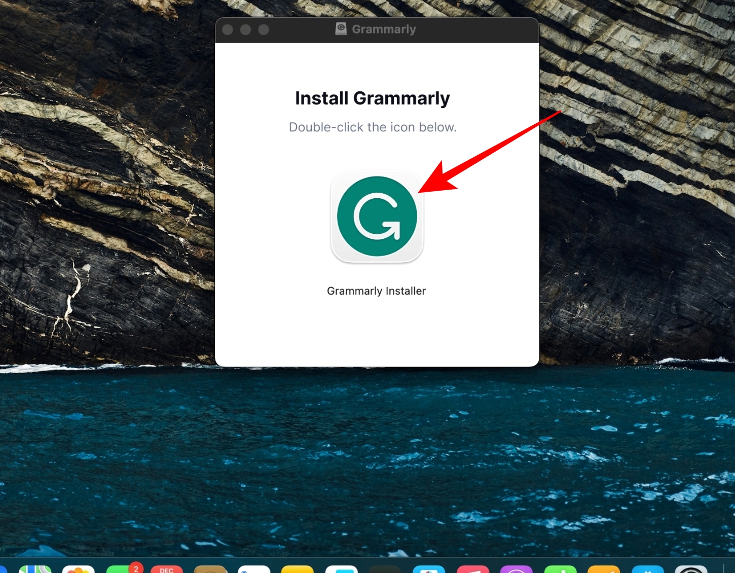 Install Grammarly popup on Mac