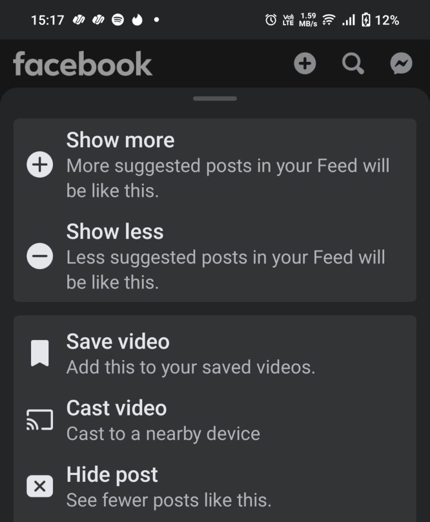 Less Suggested Videos Facebook