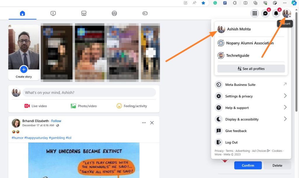 Open Facebook Profile