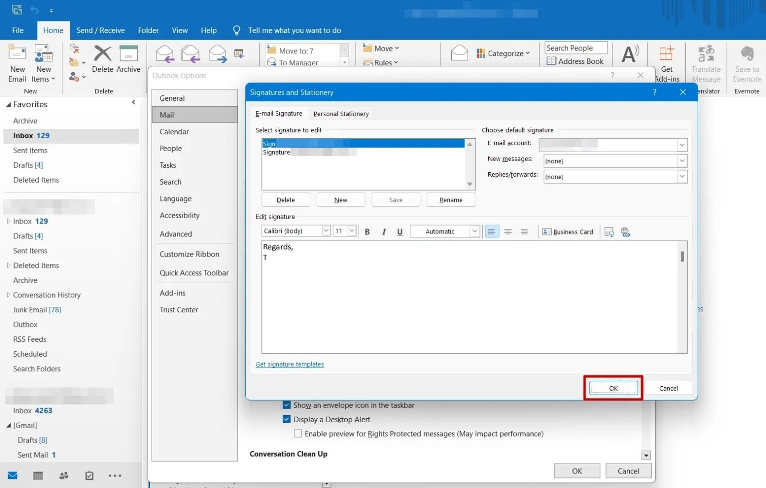 How To Create Or Change Your Email Signature In Outlook Tech Junkie