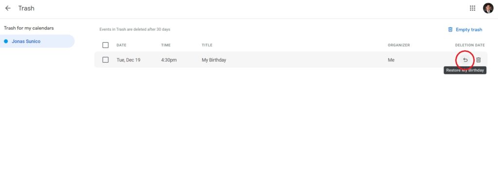 How to See Deleted Events in Google Calendar Tech Junkie How to See Deleted Events in Google Calendar Tech Junkie