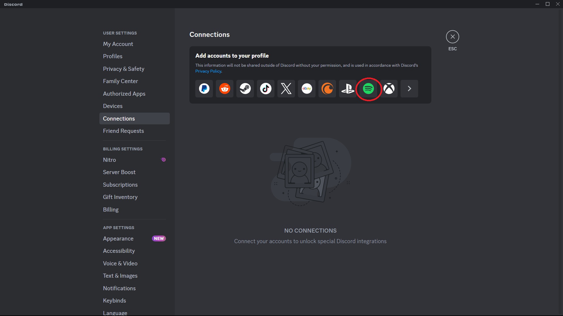 Spotify Icon on Discord