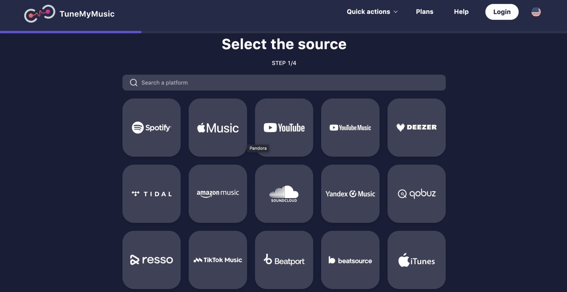 TuneMyMusic Source Platform