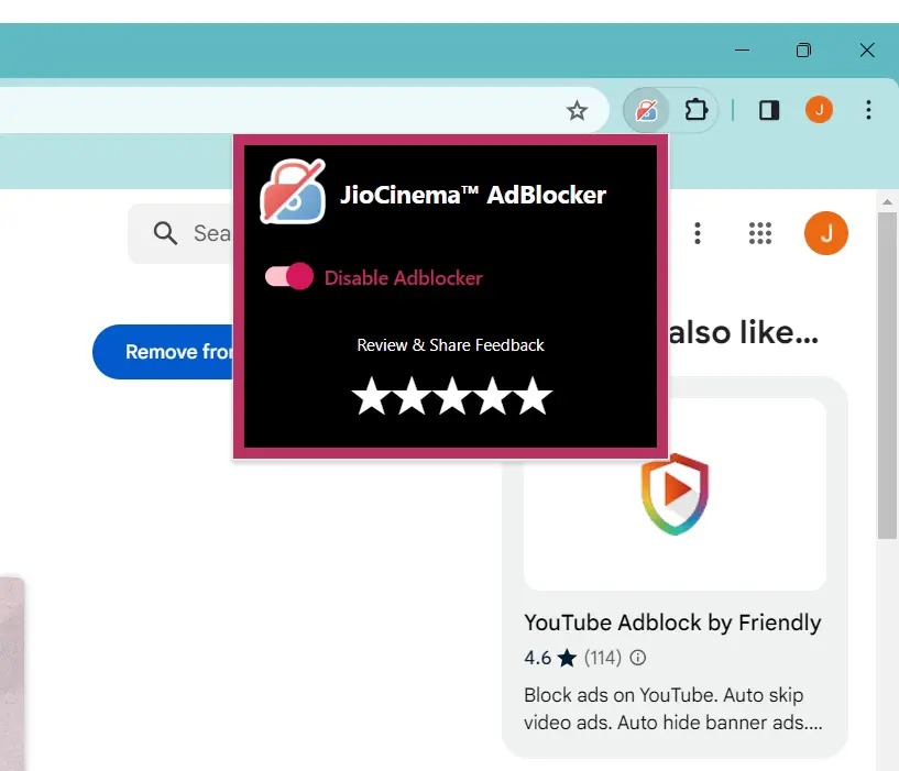 Turn On Disable Adblocker JioCinema