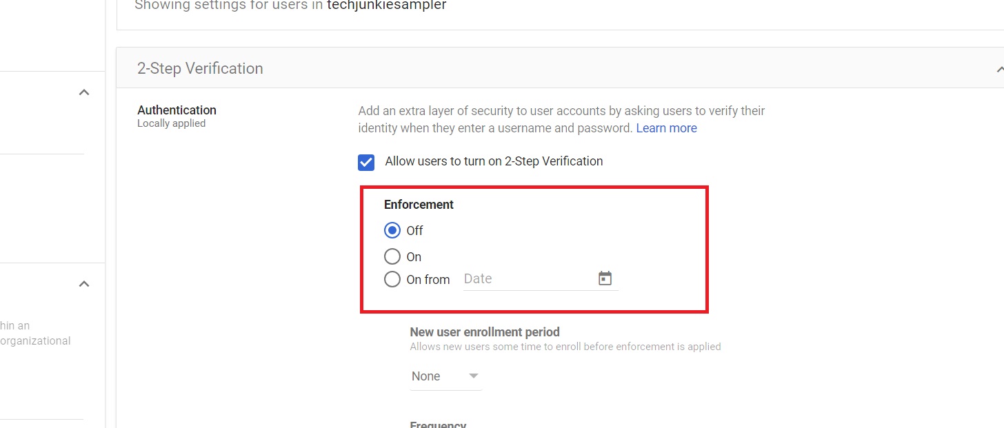 Turning off 2FA for all users in Google Workspace