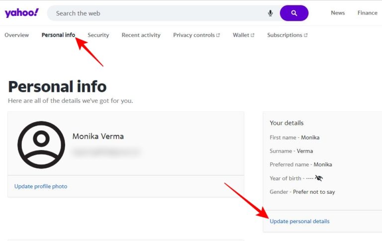 how to change sender name on yahoo mail