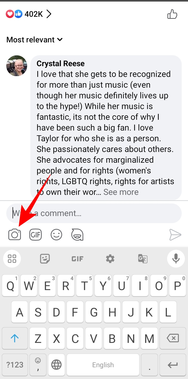 how to post video on facebook comment