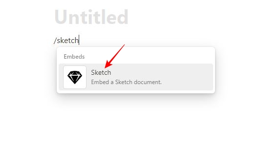 embed Sketch to Notion
