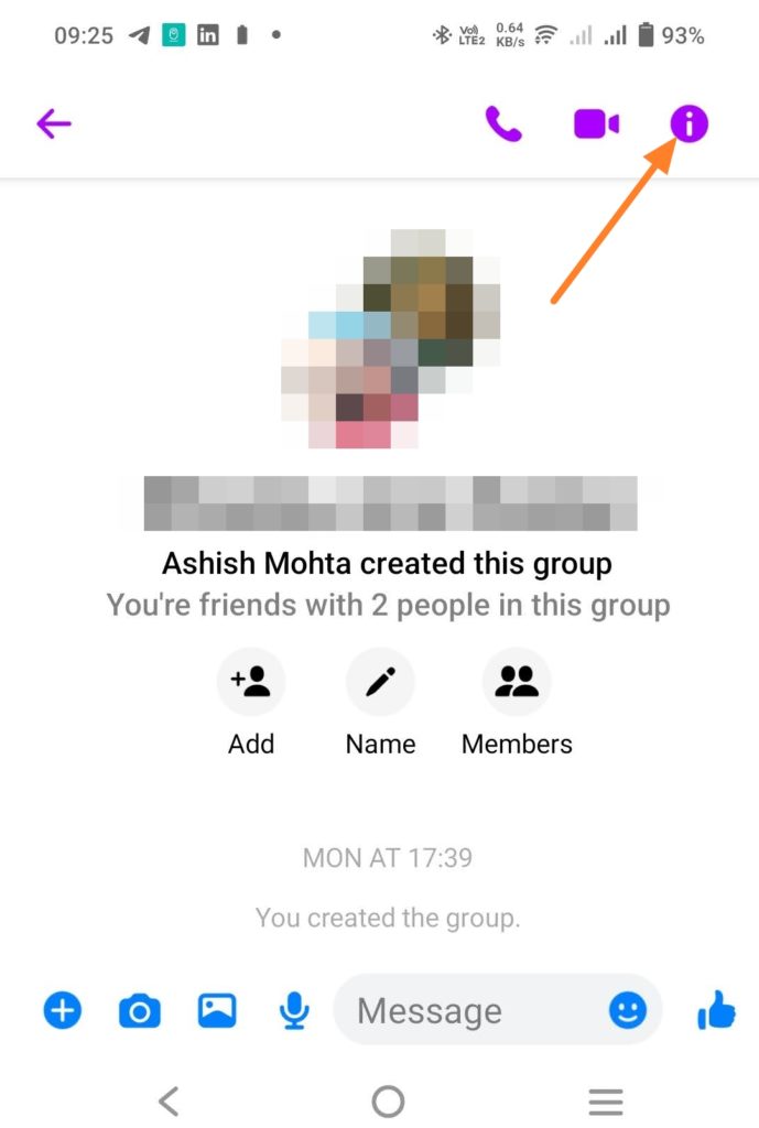 Chat Group in Messenger