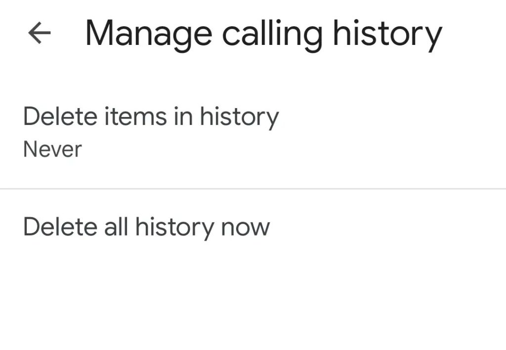 Delete All History Now Google Meet Mobile