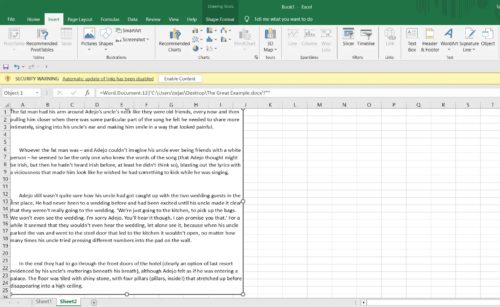 How to Insert a Word Document in Excel - Tech Junkie