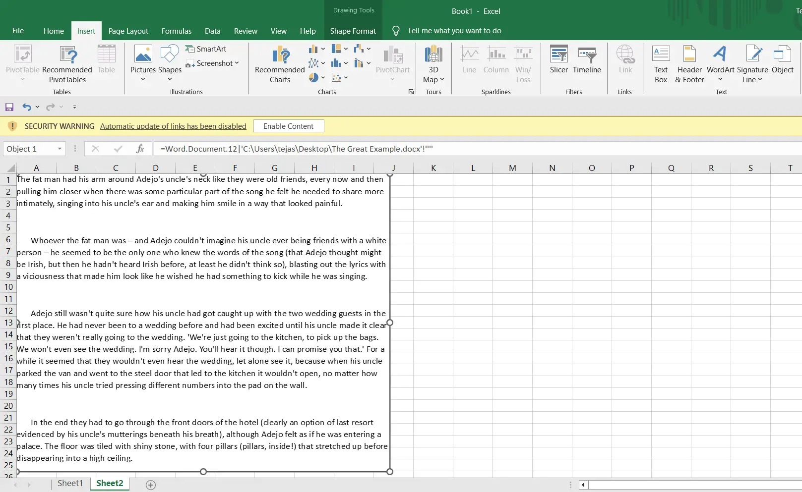 how-to-insert-a-word-document-in-excel-tech-junkie