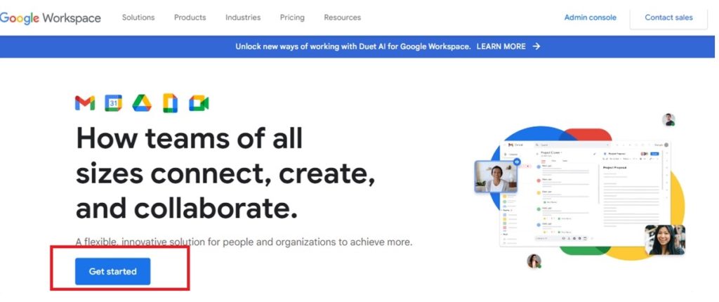 Google Workspace Homepage