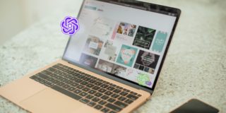 Macbook Displaying Canva Designs