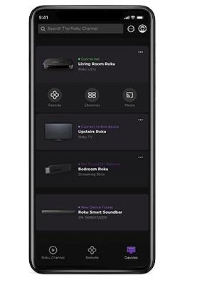 Roku TV app devices