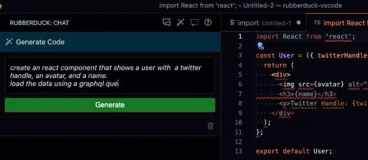 Rubberduck Generate Code