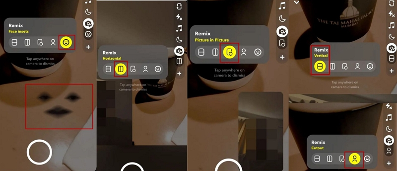 Snapchat Remix Modes