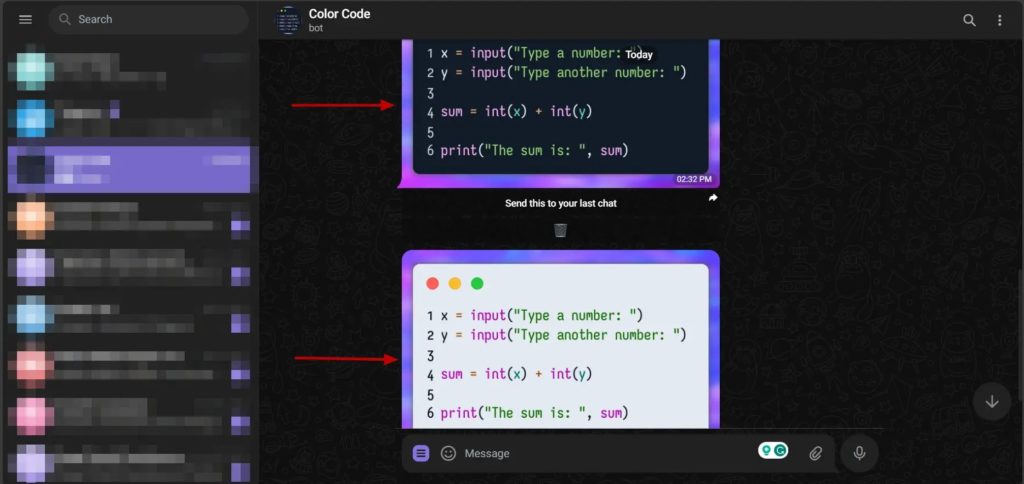 Telegram Bot Select Programming