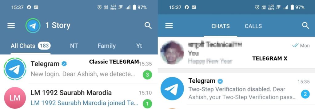 Telegram X Story