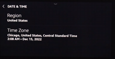 Amazon Echo Show Time Zone